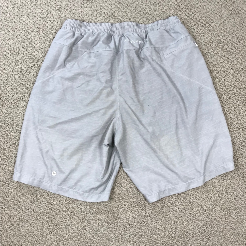 Birddogs Boom Athletic Shorts Mens XL Long Gray Lined Gym Running Workout Pocket - Picture 2 of 7